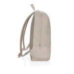 Mochila de RPET para PC con varios organizadores interiores 15,6” color beige cuarta vista