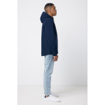 Chaqueta softshell de hombre casual fit 300 g/m2 Iqoniq color azul marino segunda vista con modelo