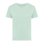 Camiseta de mujer de algodón reciclado slim fit 160 g/m2 Iqoniq color verde claro