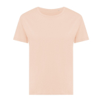 Camiseta de mujer de algodón reciclado slim fit 160 g/m2 Iqoniq color salmón