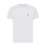 Camiseta técnica poliéster reciclado casual fit 150 g/m2 Iqoniq color gris claro vista con logo