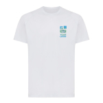 Camiseta técnica poliéster reciclado casual fit 150 g/m2 Iqoniq color gris claro vista de impresión