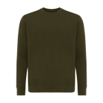 Sudadera unisex de algodón reciclado slim fit 280 g/m2 Iqoniq color caqui
