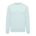 Sudadera unisex de algodón reciclado slim fit 280 g/m2 Iqoniq color verde menta