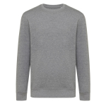 Sudadera unisex de algodón reciclado slim fit 280 g/m2 Iqoniq color gris topo