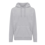 Sudadera unisex poliéster reciclado casual fit 240 g/m2 Iqoniq color gris claro