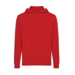 Sudadera unisex de algodón reciclado slim fit 280 g/m2 Iqoniq color rojo