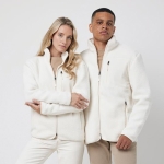 Chaqueta de poliéster reciclado casual fit 320 g/m2 Iqoniq color natural vista de impresión