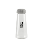 Botella de RPET en forma de cono con tapa de fácil agarre 575ml color transparente vista de impresión