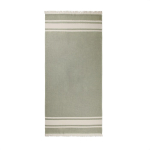 Toalla de playa hammam de algodón que seca rápidamente 360 g/m2 color verde tercera vista