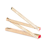 Regla plegable de carpintero hecha de madera de 2 metros color madera segunda vista