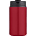 Vaso térmico de acero inoxidable reciclado con tapa giratoria 250ml color rojo segunda vista frontal