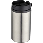 Vaso térmico de acero inoxidable reciclado con tapa giratoria 250ml color plateado mate