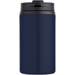 Vaso térmico de acero inoxidable reciclado con tapa giratoria 250ml color azul marino segunda vista frontal