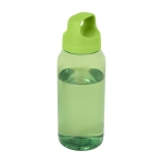 Botella de plástico reciclado para la oficina con asa ancha 500ml color verde