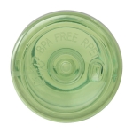 Botella de plástico reciclado para la oficina con asa ancha 500ml color verde segunda vista