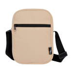 Bandolera de poliéster reciclado repelente al agua con bolsillos segunda vista frontal