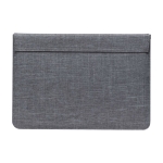 Funda para PC Herschel Spokane™ de poliéster reciclado 15-16” color gris jaspeado segunda vista trasera