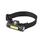 Linterna frontal con inclinación para mejor visibilidad color negro cuarta vista