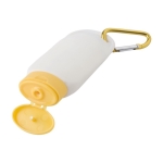 Crema solar de FPS 30 con mosquetón y tapa a juego 60ml color amarillo segunda vista