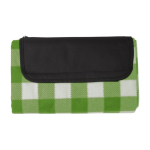 Manta de picnic publicitaria a cuadros de colores 150 g/m2 color verde claro primera vista