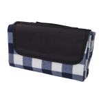 Manta de picnic publicitaria a cuadros de colores 150 g/m2 color azul ultramarino tercera vista