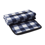 Manta de picnic publicitaria a cuadros de colores 150 g/m2 color azul ultramarino quinta vista