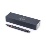 Bolígrafo metálico con mecanismo de clic tinta azul Parker color lila quinta vista