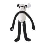 Panda de peluche con velcro en las manos y etiqueta con logo color multicolor primera vista