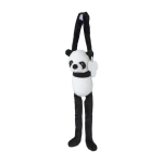 Panda de peluche con velcro en las manos y etiqueta con logo color multicolor segunda vista
