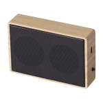 Altavoz inalámbrico 5.0 de bambú con carga solar Solar Bamboo color marrón segunda vista