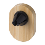 Soporte magnético de bambú de móvil para coche Carpool color marrón cuarta vista