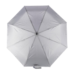 Paraguas plegable automático de RPET 190T de 8 paneles Ø98 color gris primera vista