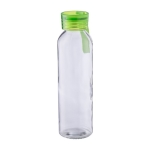 Botella de cristal con tapón y correa de silicona a juego 500ml color verde claro tercera vista