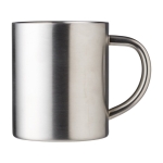 Taza térmica de acero inoxidable con acabado plateado 250ml color plateado segunda vista