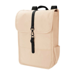 Mochila de RPET corporativa con bolsillos y correa con hebilla tercera vista
