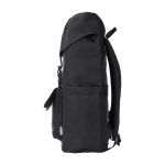 Mochila para PC de RPET con solapa y bolsillo con cierre magnético 15” color negro séptima vista