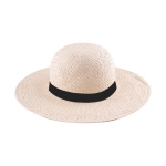 Sombrero de papel de ala ancha para mejor cobertura y protección color negro primera vista