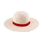 Sombrero de papel de ala ancha para mejor cobertura y protección color natural tercera vista