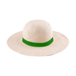 Sombrero de papel de ala ancha para mejor cobertura y protección color natural cuarta vista