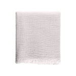 Manta hecha de suave algodón con tacto de muselina 165 g/m2 color natural segunda vista