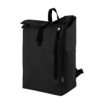 Mochila roll-top con logo de poliéster con cremallera vertical al frente primera vista