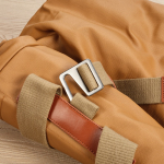 Mochila impermeable de algodón reciclado para portátil 17'' 23L color camel segunda vista