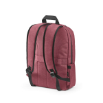 Mochila de nylon reciclado con cremalleras impermeables 22L 15,6'' color burdeos segunda vista
