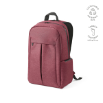 Mochila de nylon reciclado con cremalleras impermeables 22L 15,6'' color burdeos