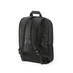 Mochila de nylon reciclado con cremalleras impermeables 22L 15,6'' color negro segunda vista