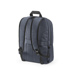 Mochila de nylon reciclado con cremalleras impermeables 22L 15,6'' color azul segunda vista