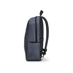 Mochila de nylon reciclado con cremalleras impermeables 22L 15,6'' color azul cuarta vista