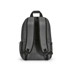 Mochila de nylon reciclado con cremalleras impermeables 22L 15,6'' color gris oscuro vista trasera