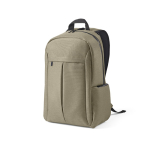 Mochila de nylon reciclado con cremalleras impermeables 22L 15,6” color camel